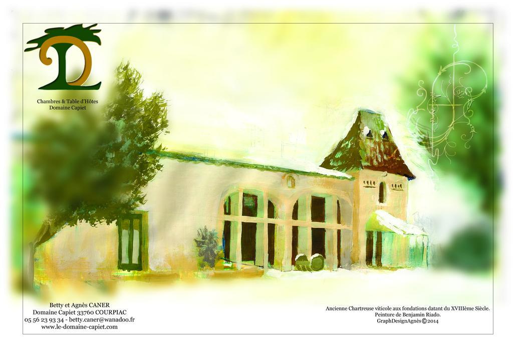 Domaine Capiet Acomodação com café da manhã Courpiac Exterior foto
